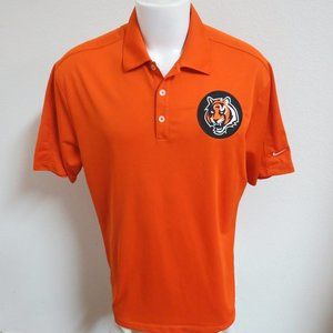 S-2XL Orange BENGALS Nike Dri-Fit Men's db #61R Polo Shirt
